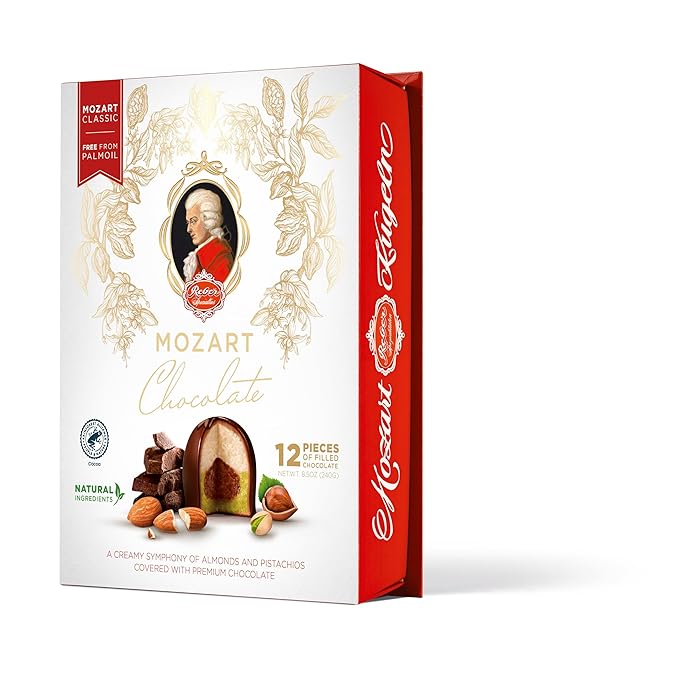 Reber Mozart Kugelen Chocolate Gift Box 12pc 8.5oz